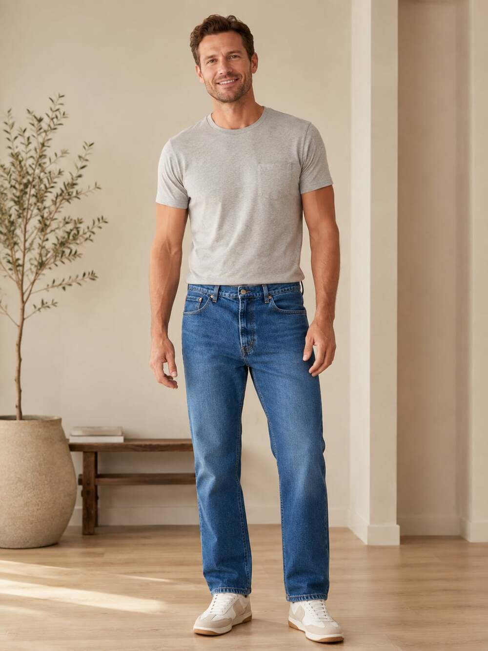 Vintage Levi’s 505 Jeans Mens W36 L32 Blue Straight Leg Made USA 90s
